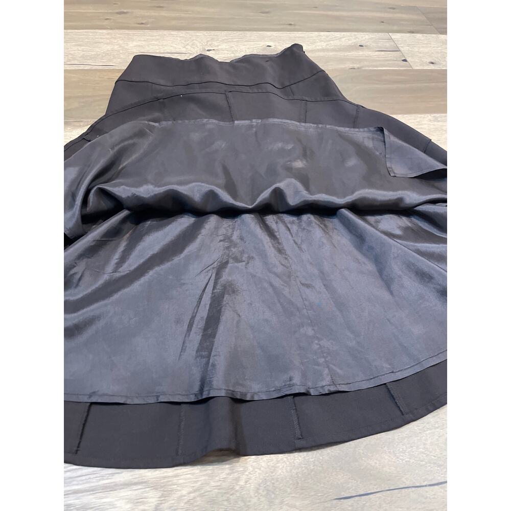 Ann Taylor Flare Skirt Size 4 Brown Wool Blend Lined - Picture 7 of 9